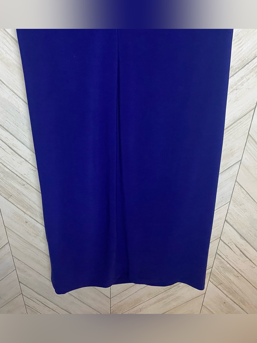 Ralph Lauren Cobalt Blue Cap Sleeve Wrap-Style Midi Dress - Picture 8 of 8